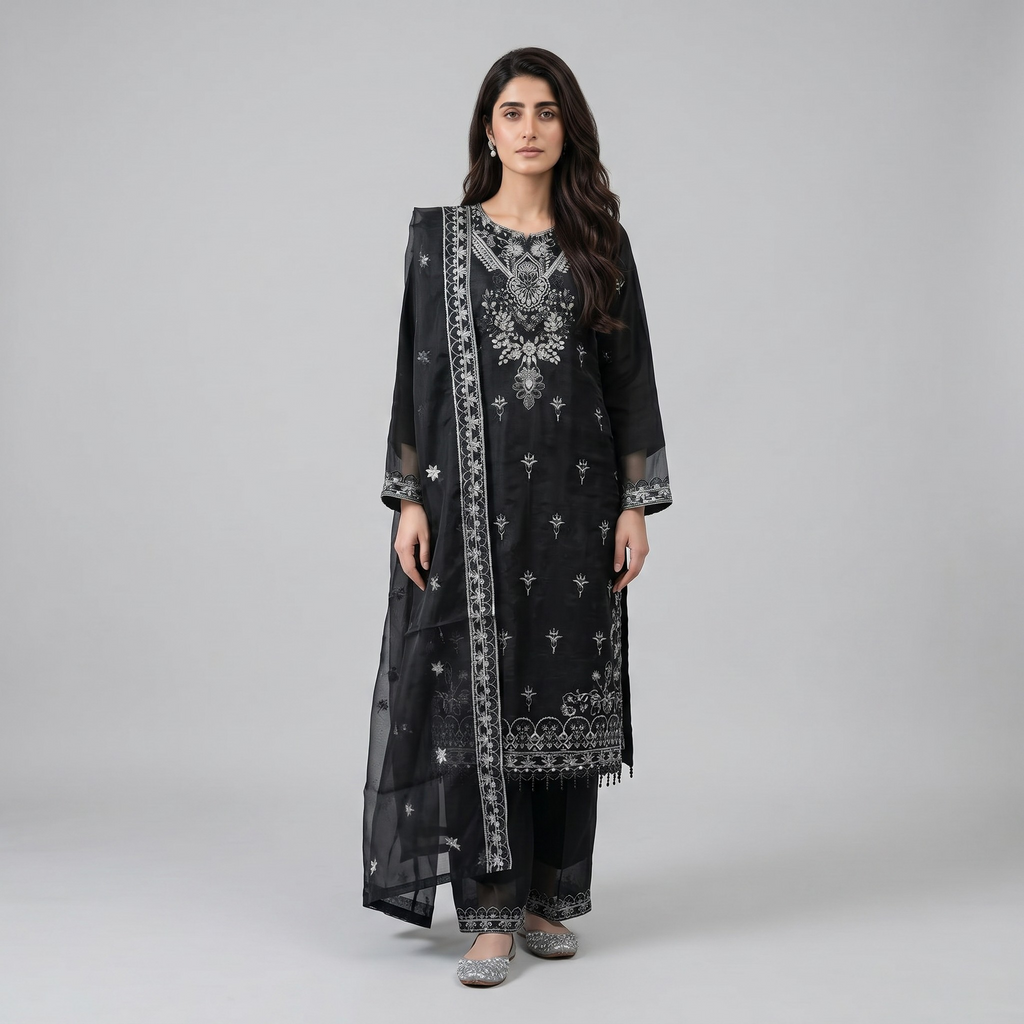 AK-2614 | 3 Piece Silk Khubsurat