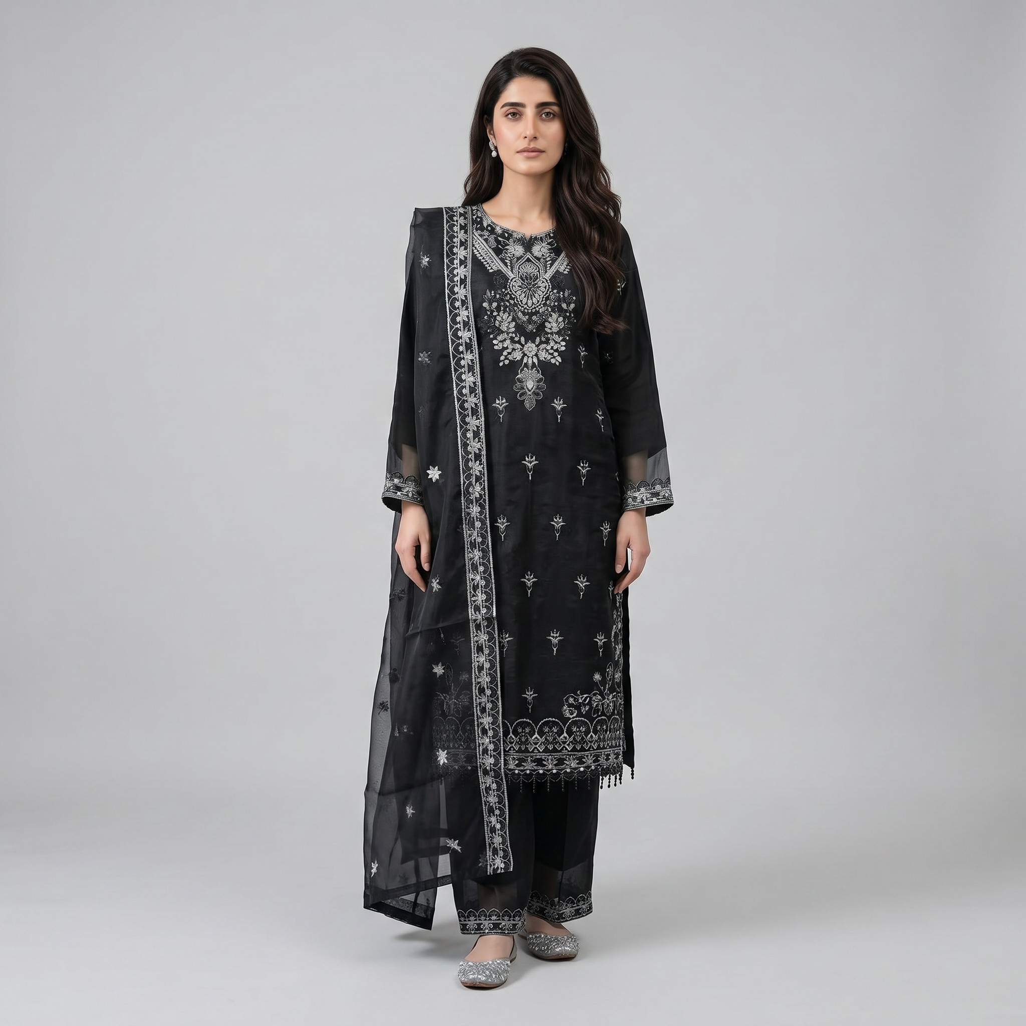 AK-2614 | 3 Piece Silk Khubsurat