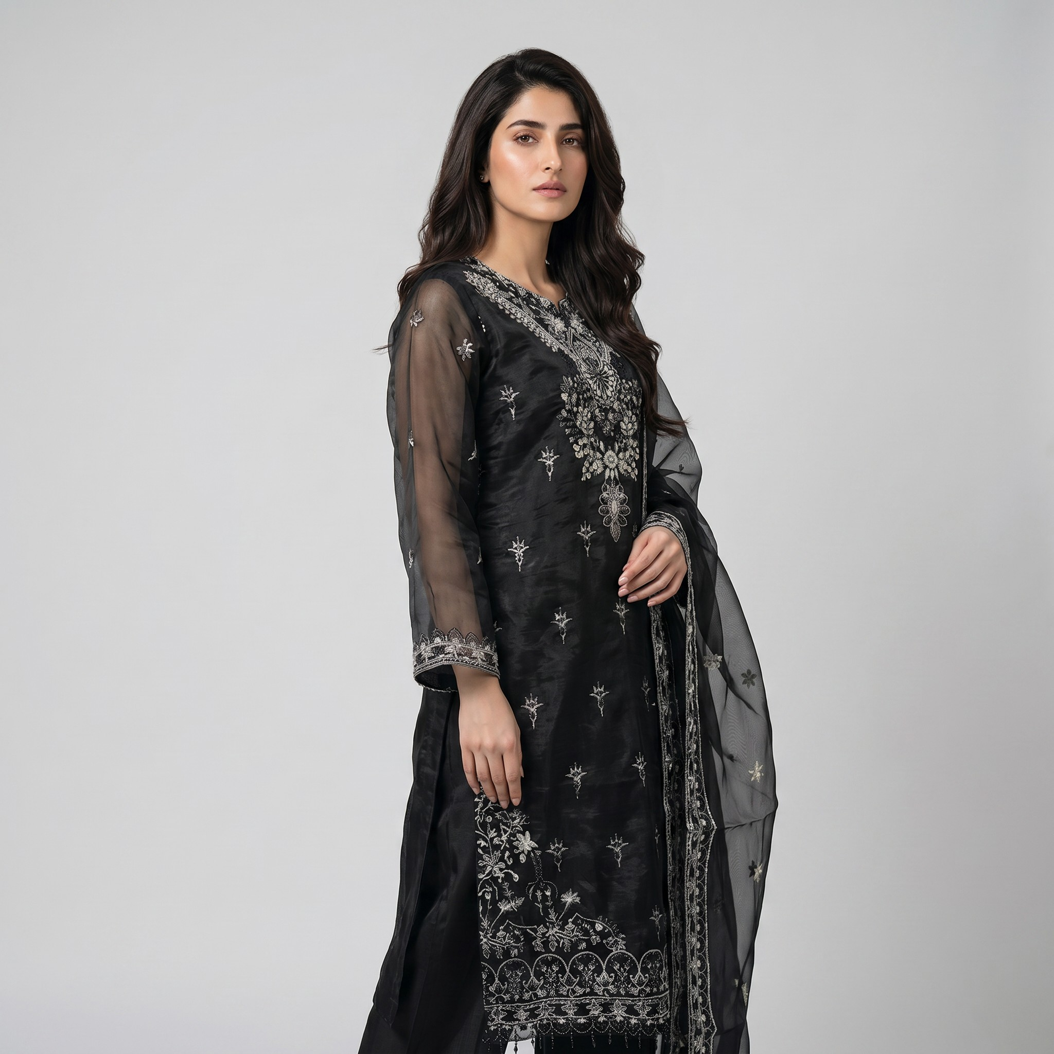 AK-2614 | 3 Piece Silk Khubsurat