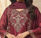 Shisha Silk With Palazzo Embroidered