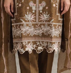 Embroidered Designer Suit with Sheer Dupatta | Premium Festive Wear