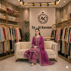 The Luxury Magenta Embroidered Suit