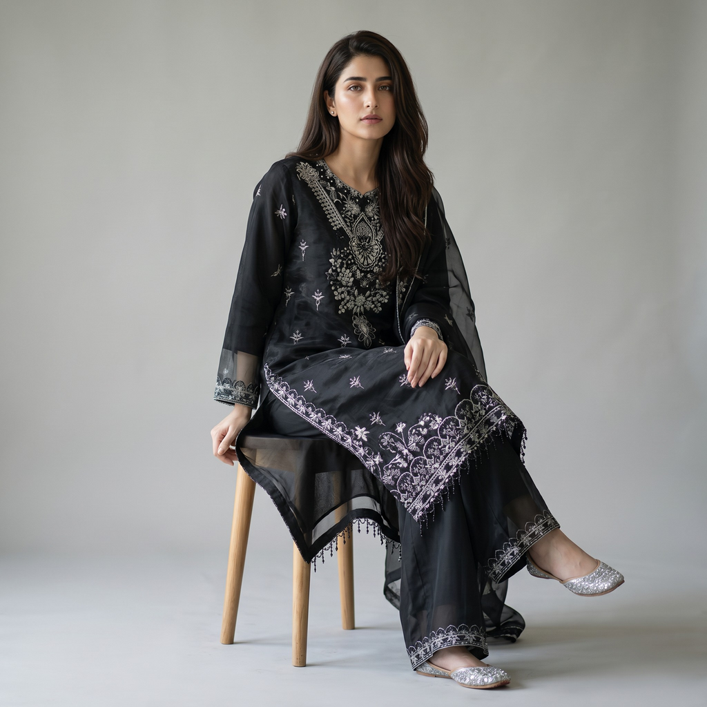 AK-2614 | 3 Piece Silk Khubsurat
