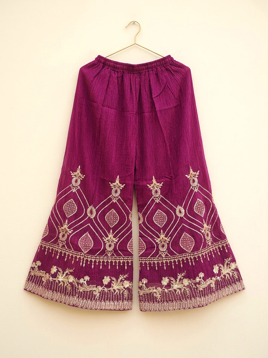 The Luxury Magenta Embroidered Suit